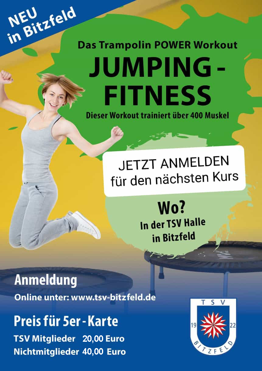 TSV Plakat A3 Jumping Fitness neu